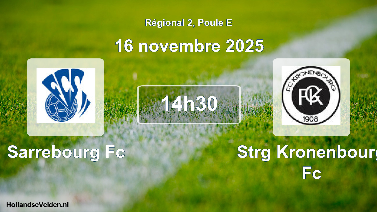 Scheduled Match: Sarrebourg Fc - Strg Kronenbourg Fc (16 November 2025)