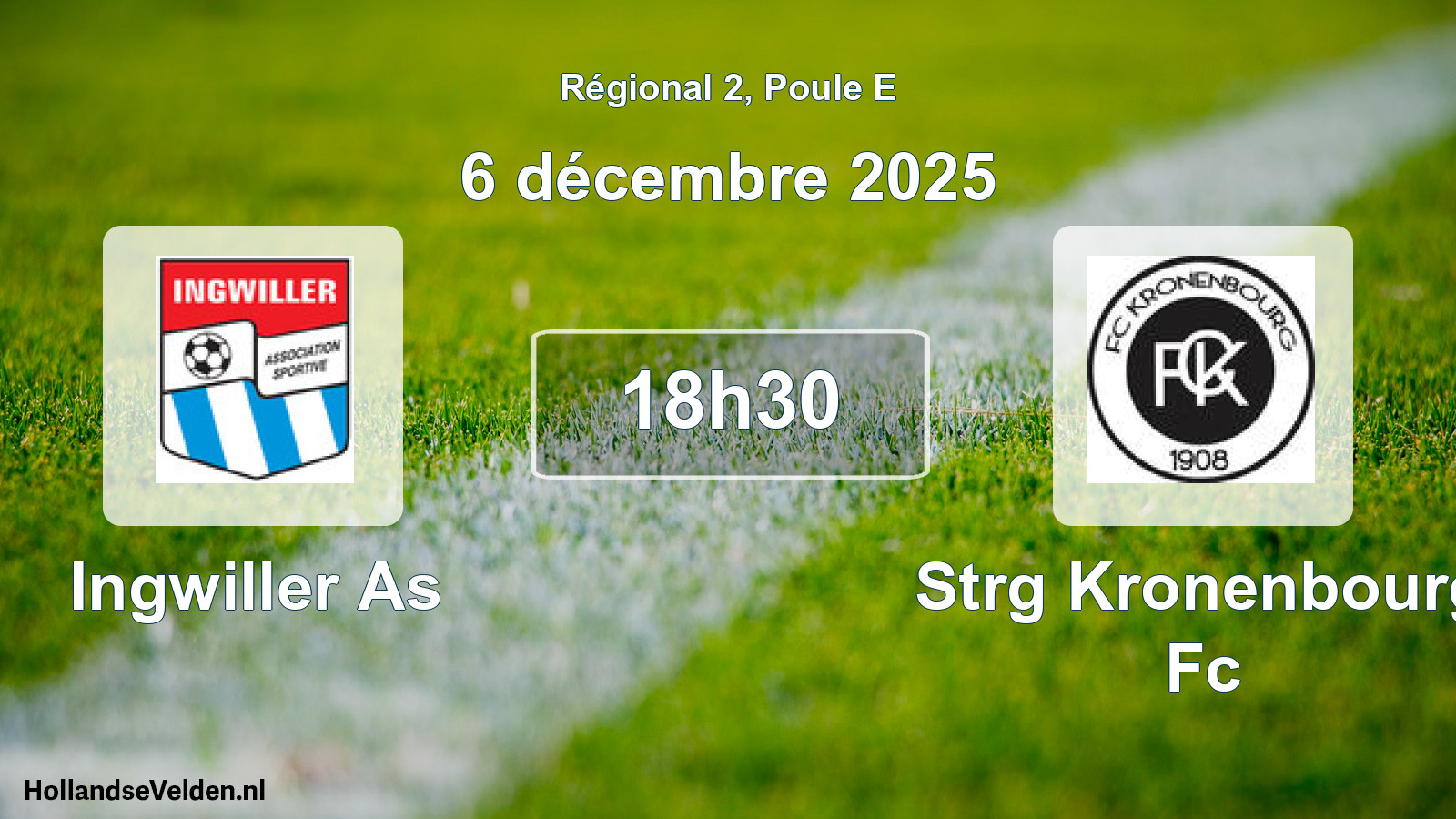 Scheduled Match: Ingwiller As - Strg Kronenbourg Fc (6 December 2025)