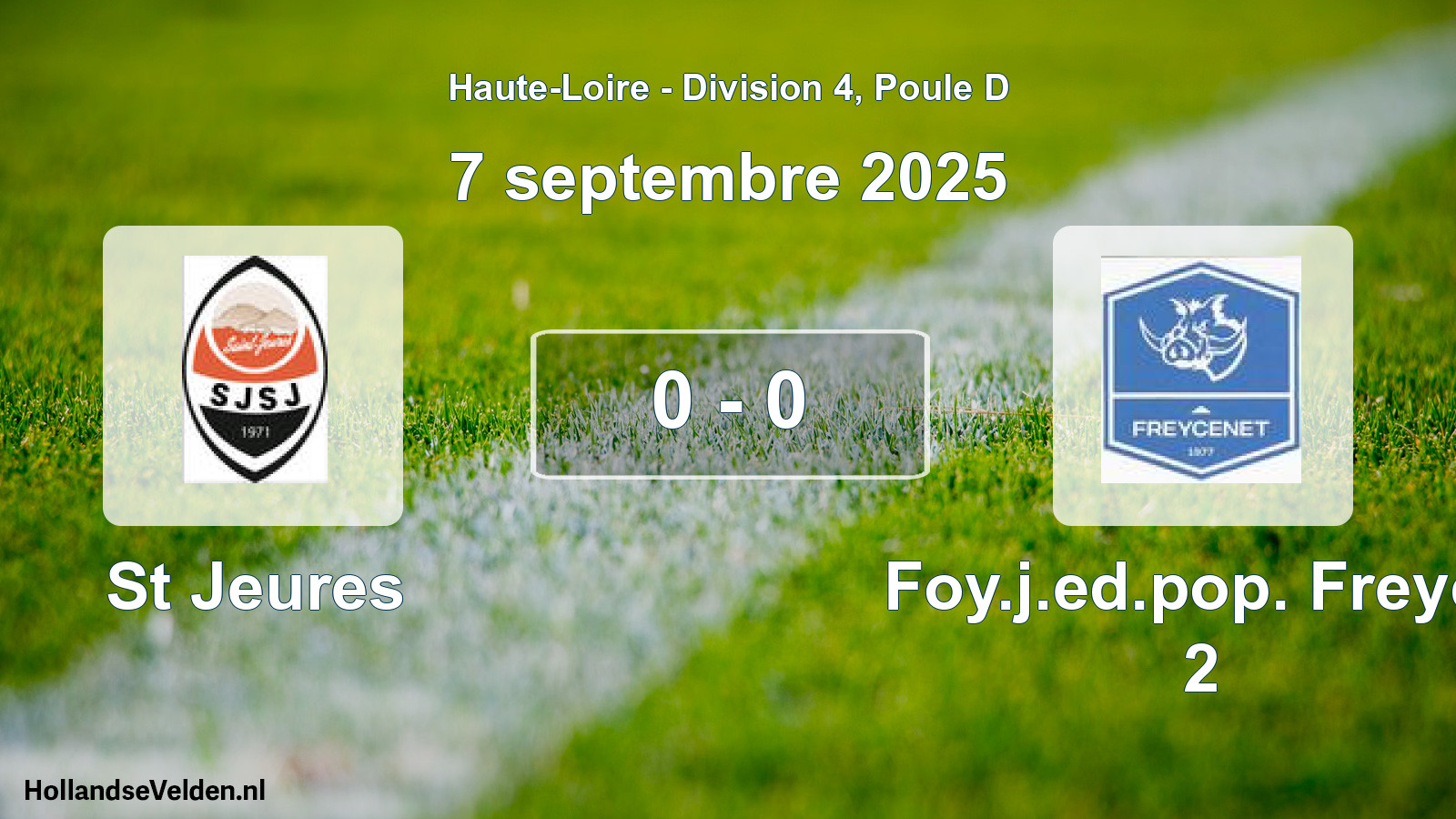 Gespeelde wedstrijd: St Jeures - Foy.j.ed.pop. Freyce 2 0 - 0 (7 september 2025)