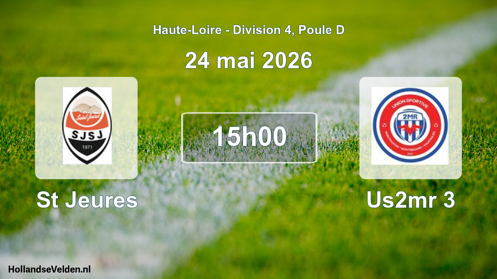 Scheduled Match: St Jeures - Us2mr 3 (24 May 2026)