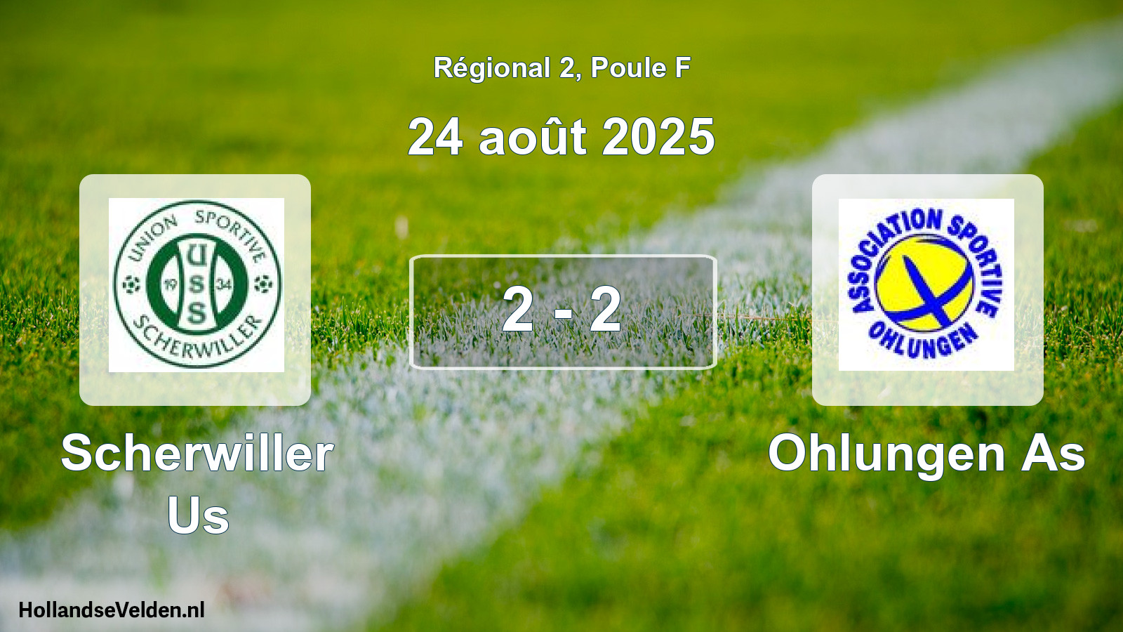 Gespeelde wedstrijd: Scherwiller Us - Ohlungen As 2 - 2 (24 augustus 2025)