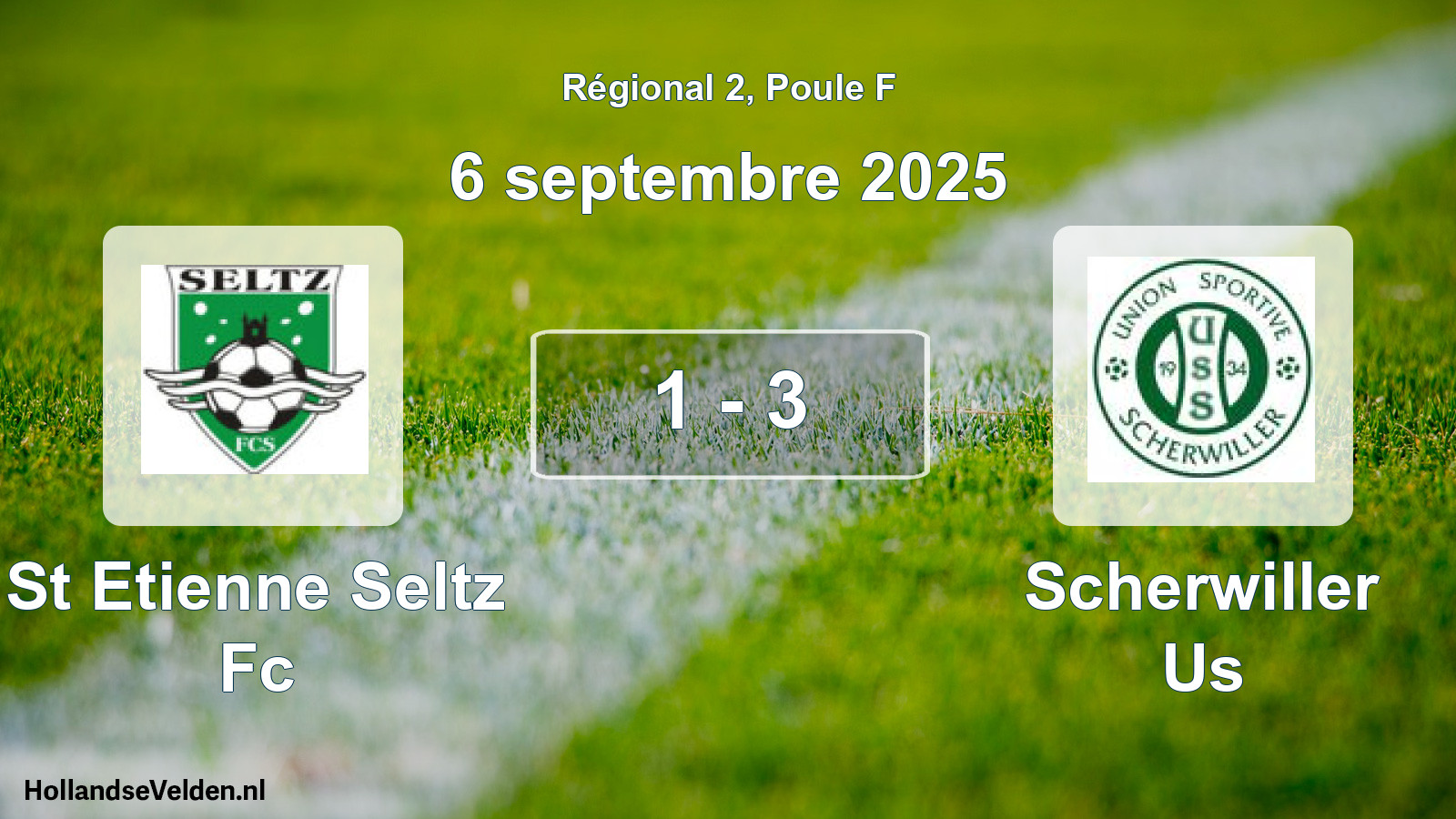 Total number of matches played: St Etienne Seltz Fc - Scherwiller Us 1 - 3 (6 September 2025)
