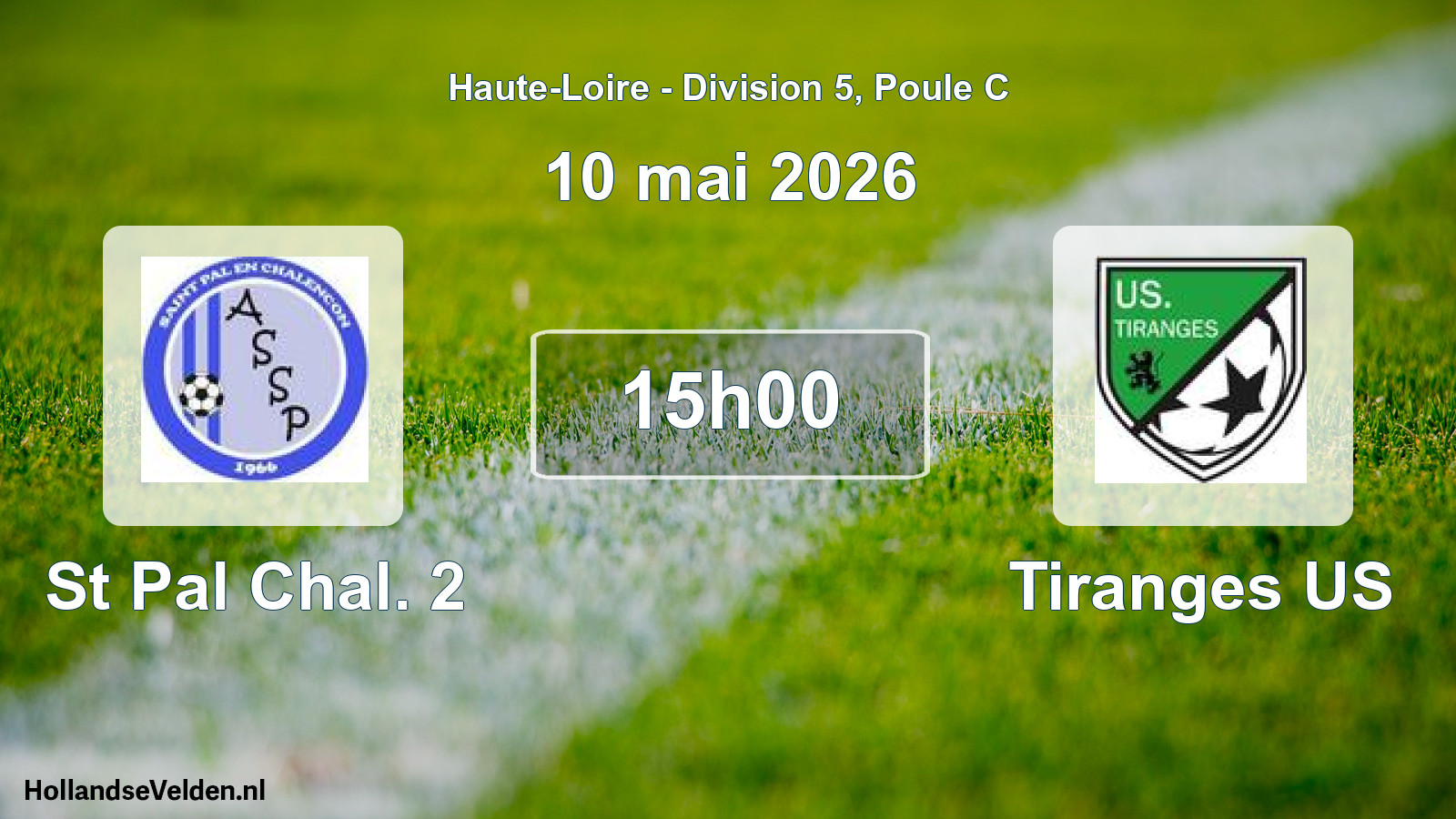 Geplande wedstrijd: St Pal Chal. 2 - Tiranges US (10 mei 2026)