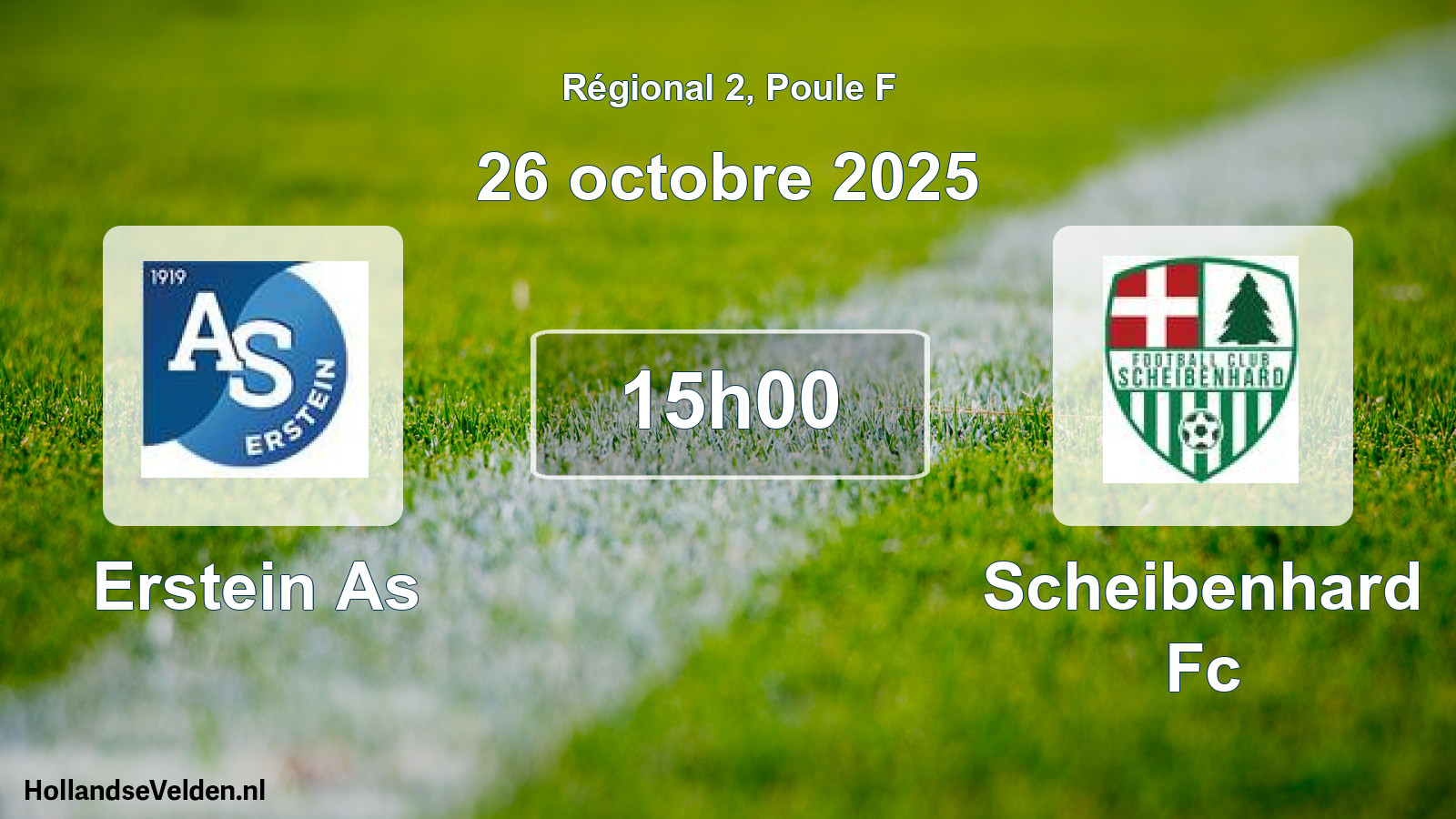 Geplande wedstrijd: Erstein As - Scheibenhard Fc (26 oktober 2025)