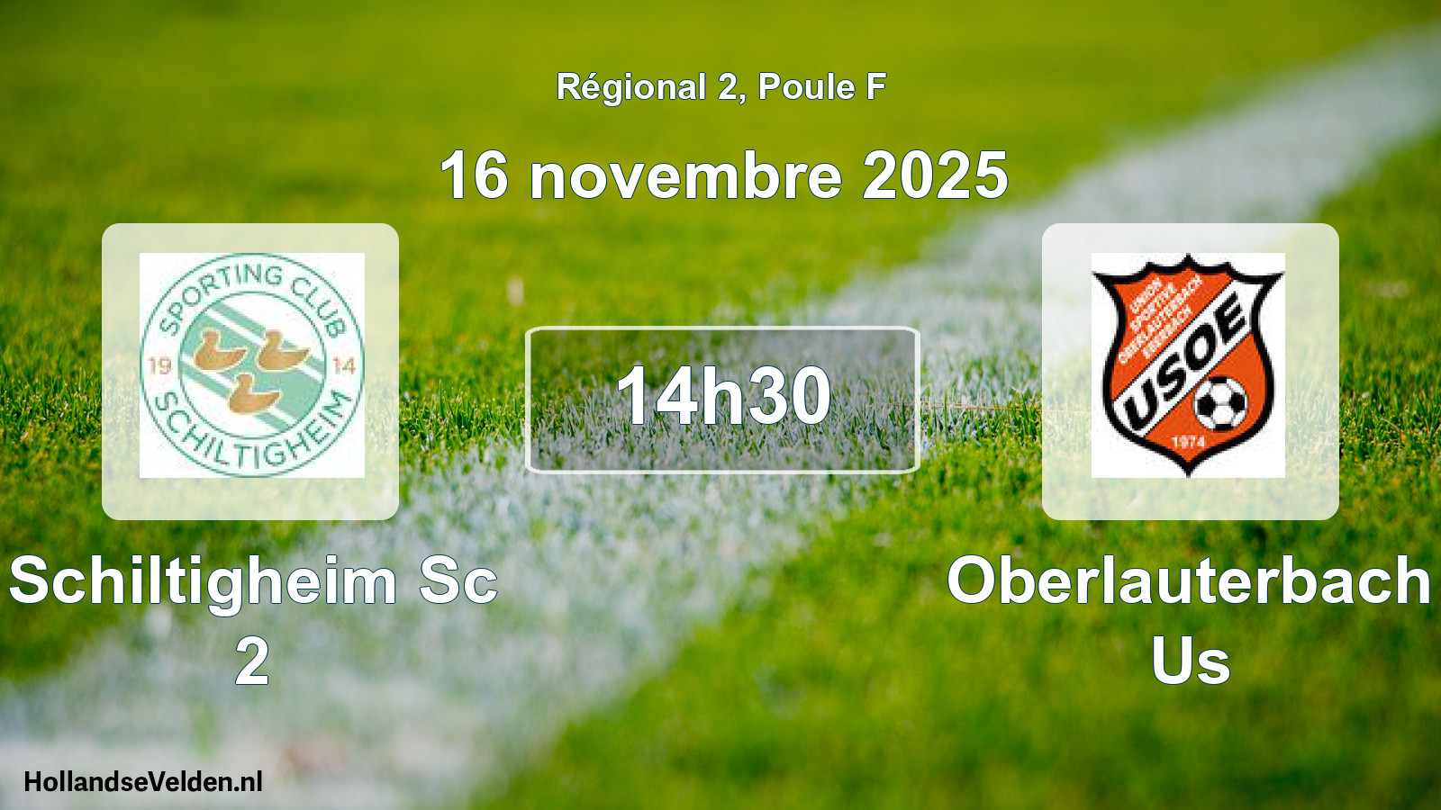 Scheduled Match: Schiltigheim Sc 2 - Oberlauterbach Us (16 November 2025)