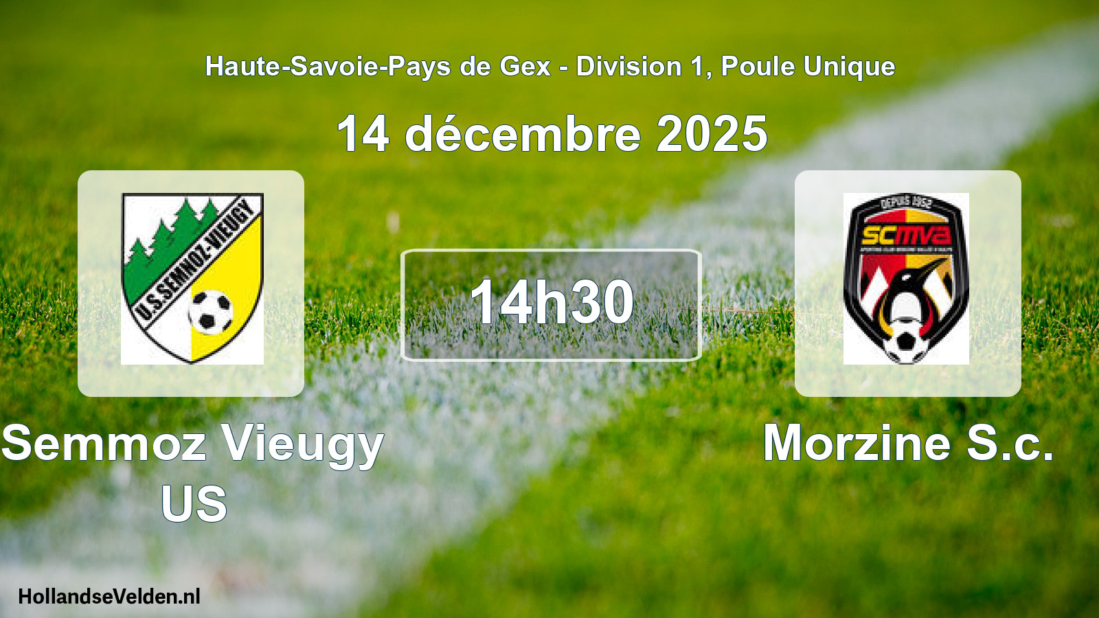 Geplande wedstrijd: Semmoz Vieugy US - Morzine S.c. (14 december 2025)