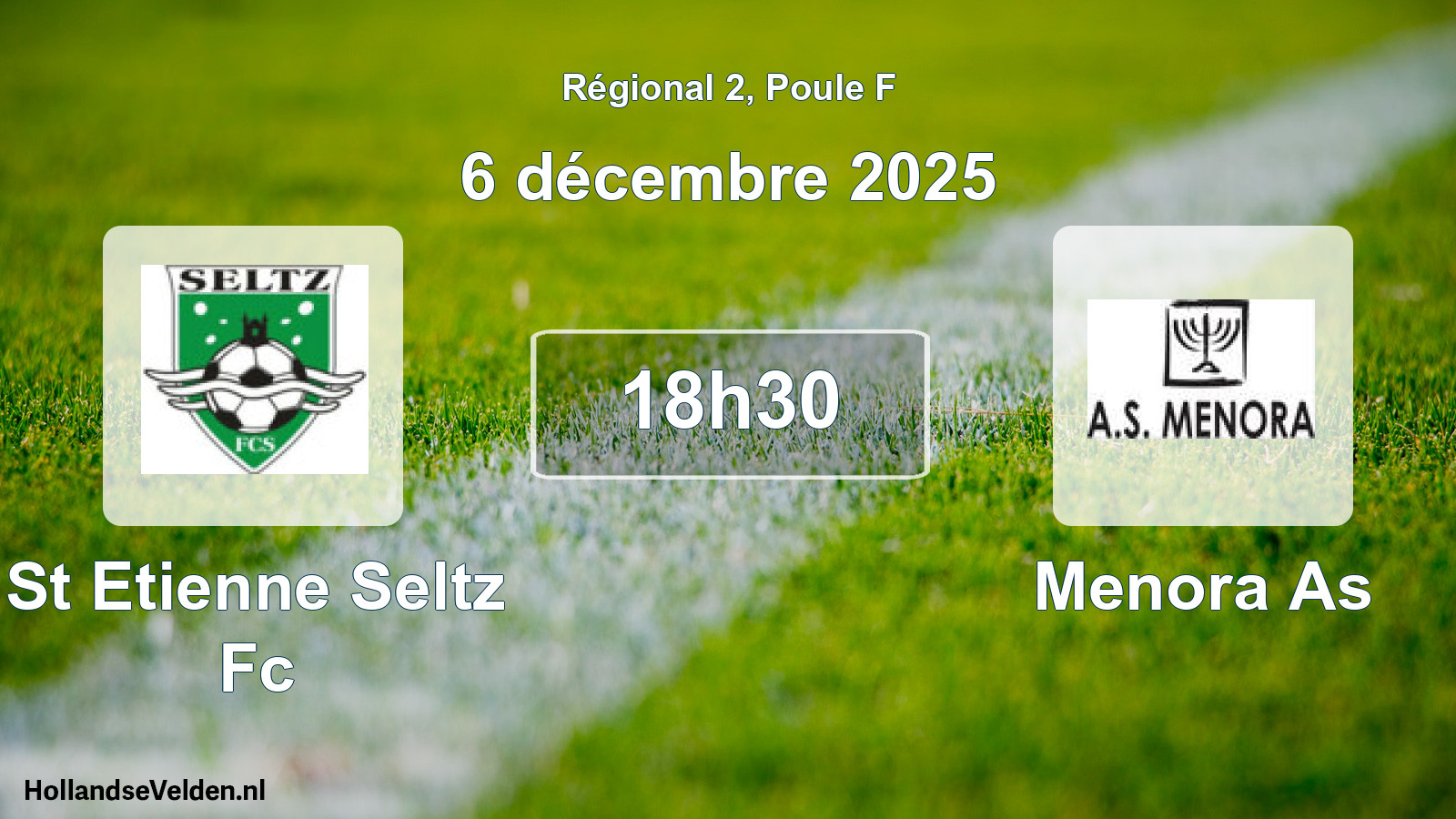 Scheduled Match: St Etienne Seltz Fc - Menora As (6 December 2025)