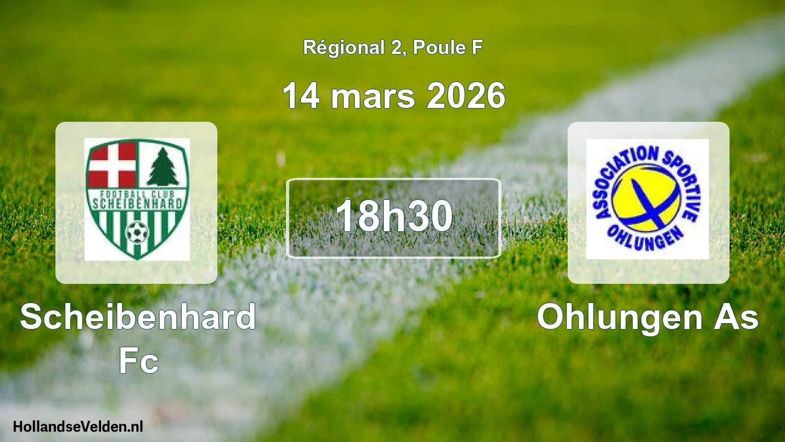 Scheduled Match: Scheibenhard Fc - Ohlungen As (14 March 2026)