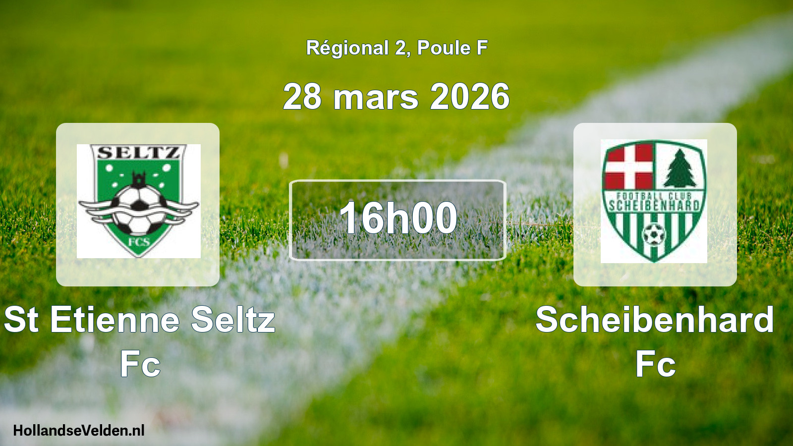 Geplande wedstrijd: St Etienne Seltz Fc - Scheibenhard Fc (28 maart 2026)