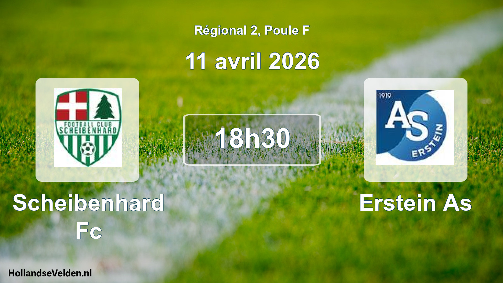 Geplande wedstrijd: Scheibenhard Fc - Erstein As (11 avril 2026)