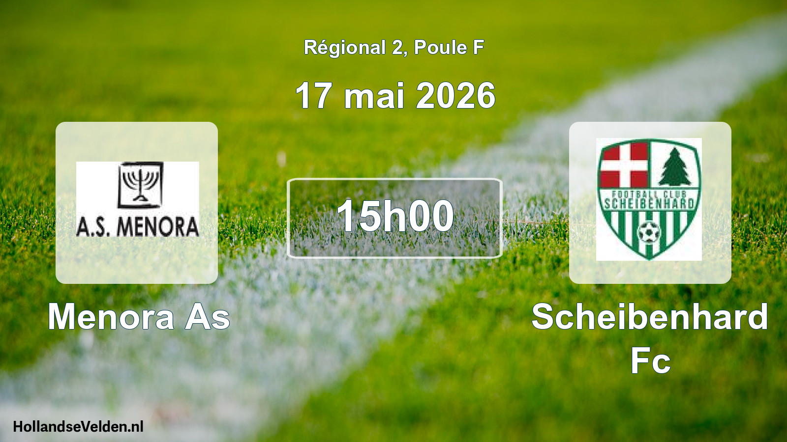 Geplande wedstrijd: Menora As - Scheibenhard Fc (17 mai 2026)