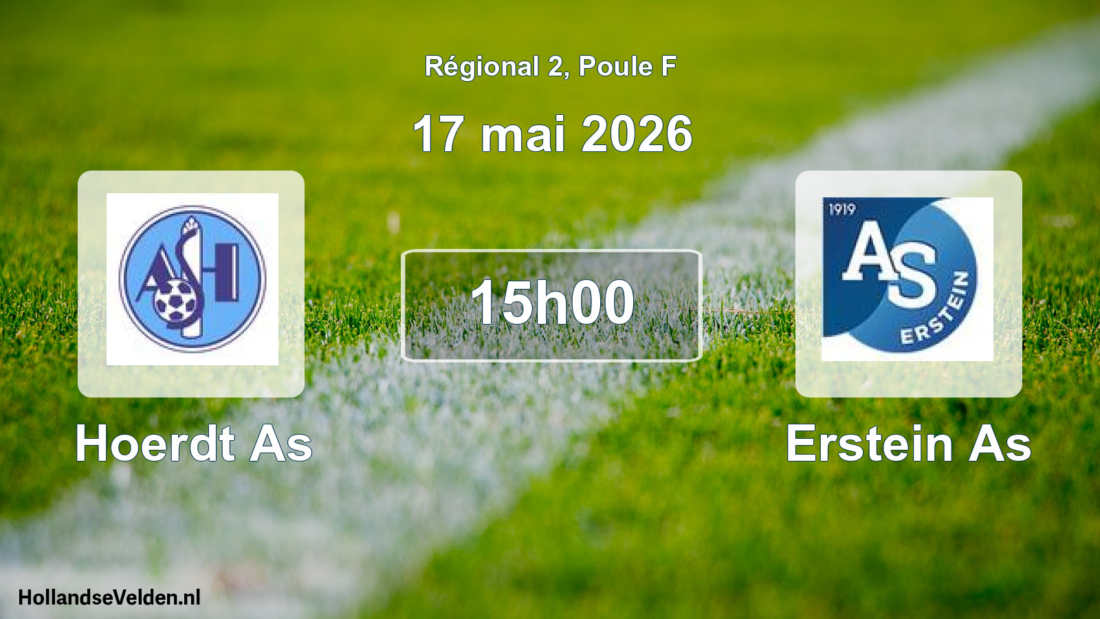 Scheduled Match: Hoerdt As - Erstein As (17 May 2026)