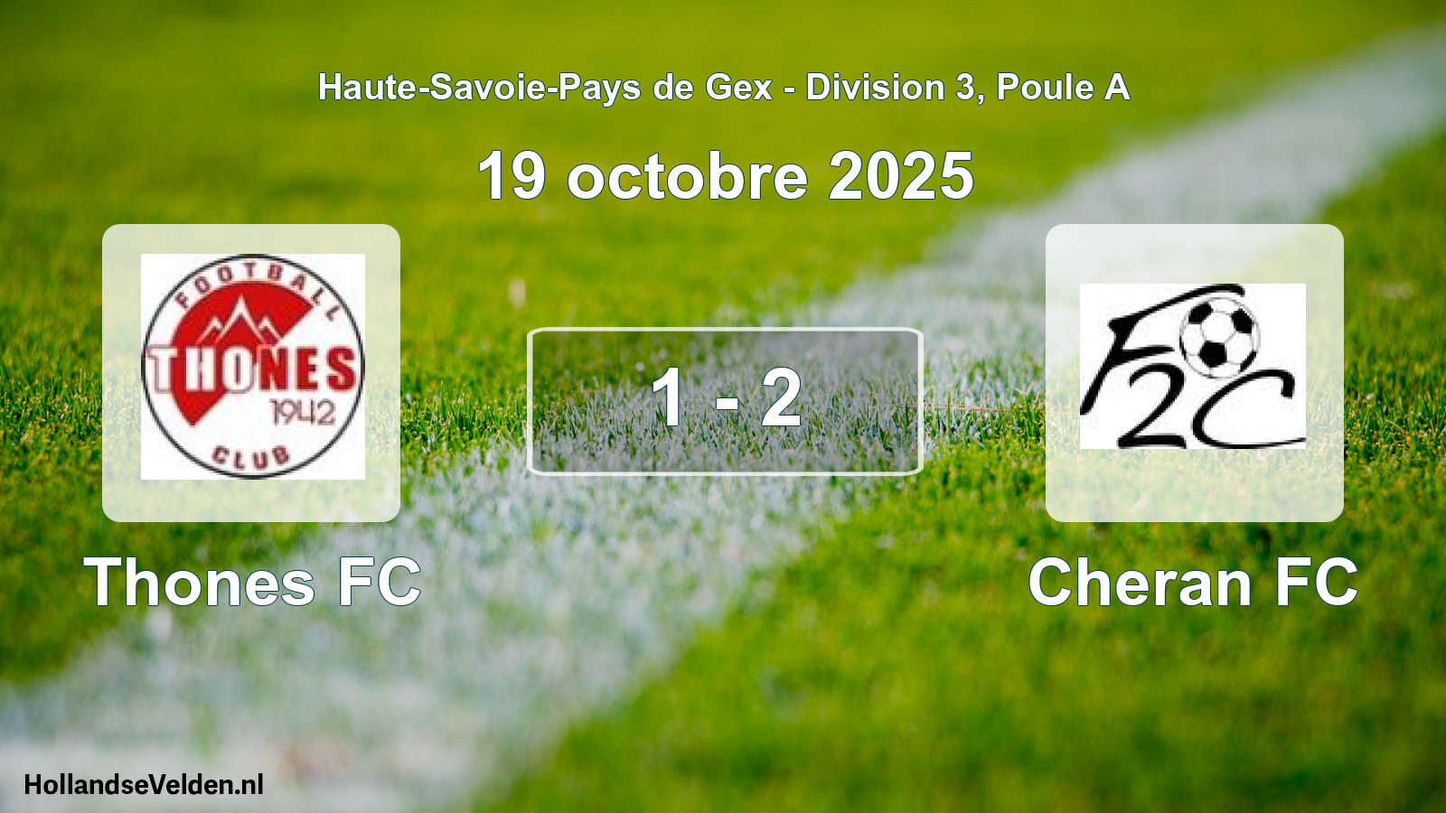 Gespeelde wedstrijd: Thones FC - Cheran FC 1 - 2 (19 oktober 2025)