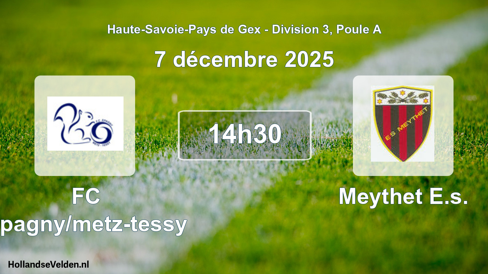 Scheduled Match: FC Epagny/metz-tessy - Meythet E.s. (7 December 2025)