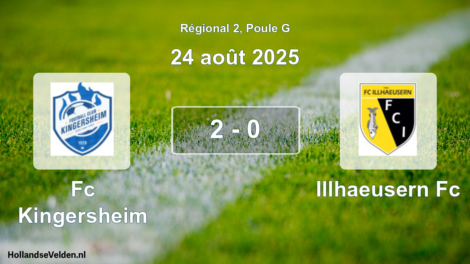 Total number of matches played: Fc Kingersheim - Illhaeusern Fc 2 - 0 (24 August 2025)