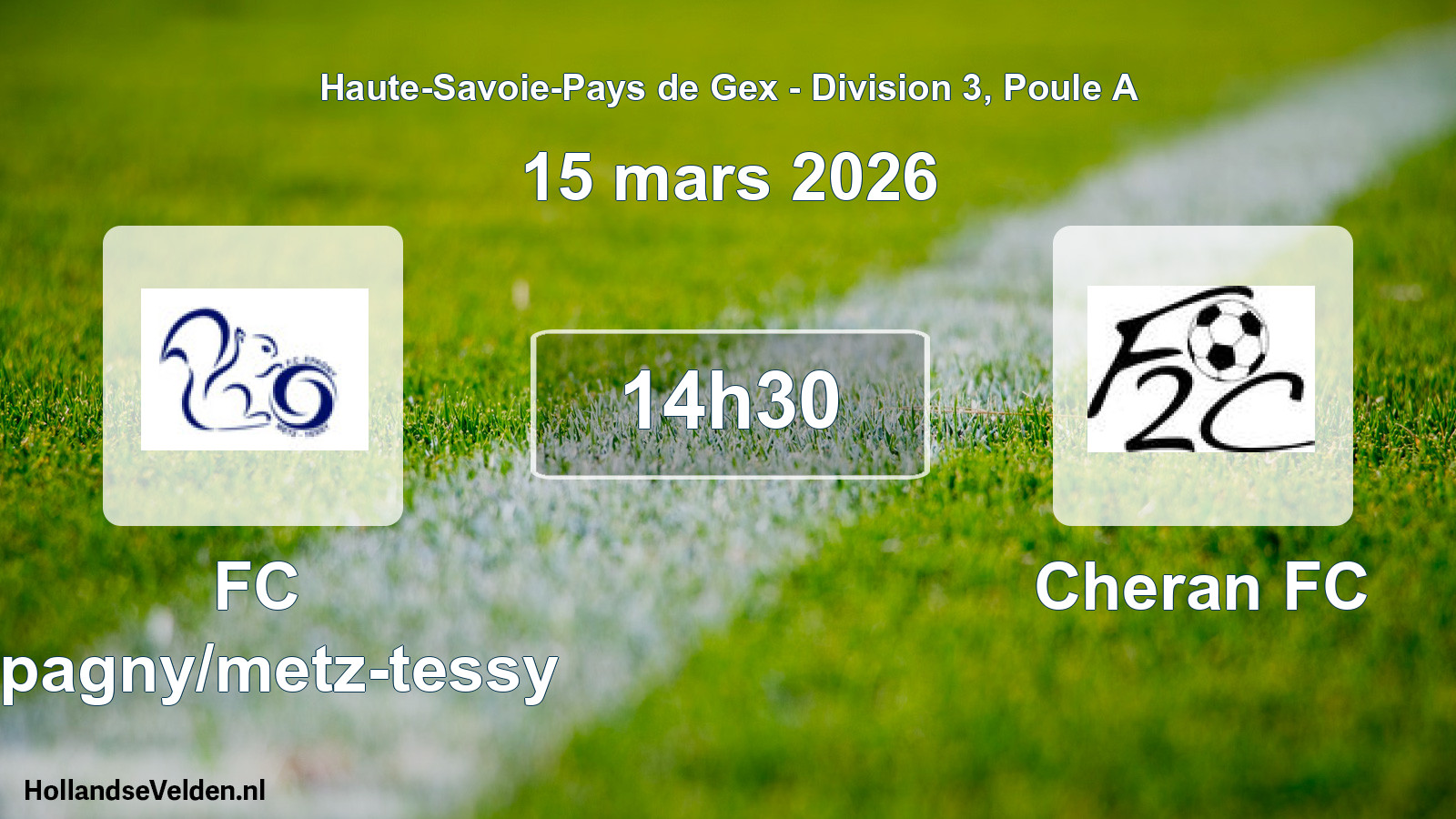 Geplande wedstrijd: FC Epagny/metz-tessy - Cheran FC (15 maart 2026)