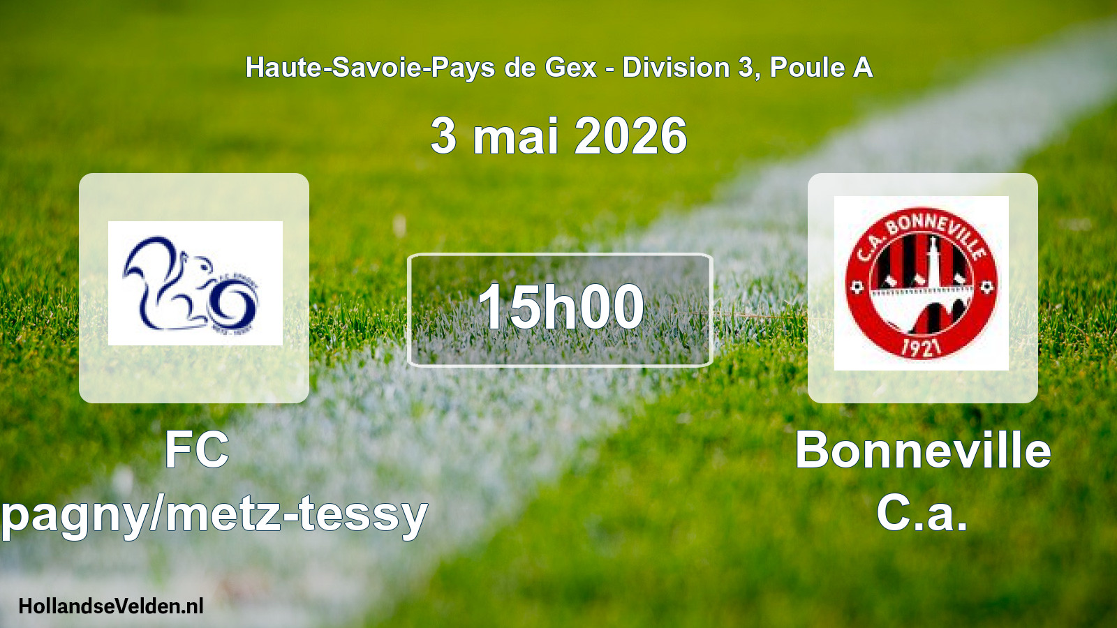 Scheduled Match: FC Epagny/metz-tessy - Bonneville C.a. (3 May 2026)