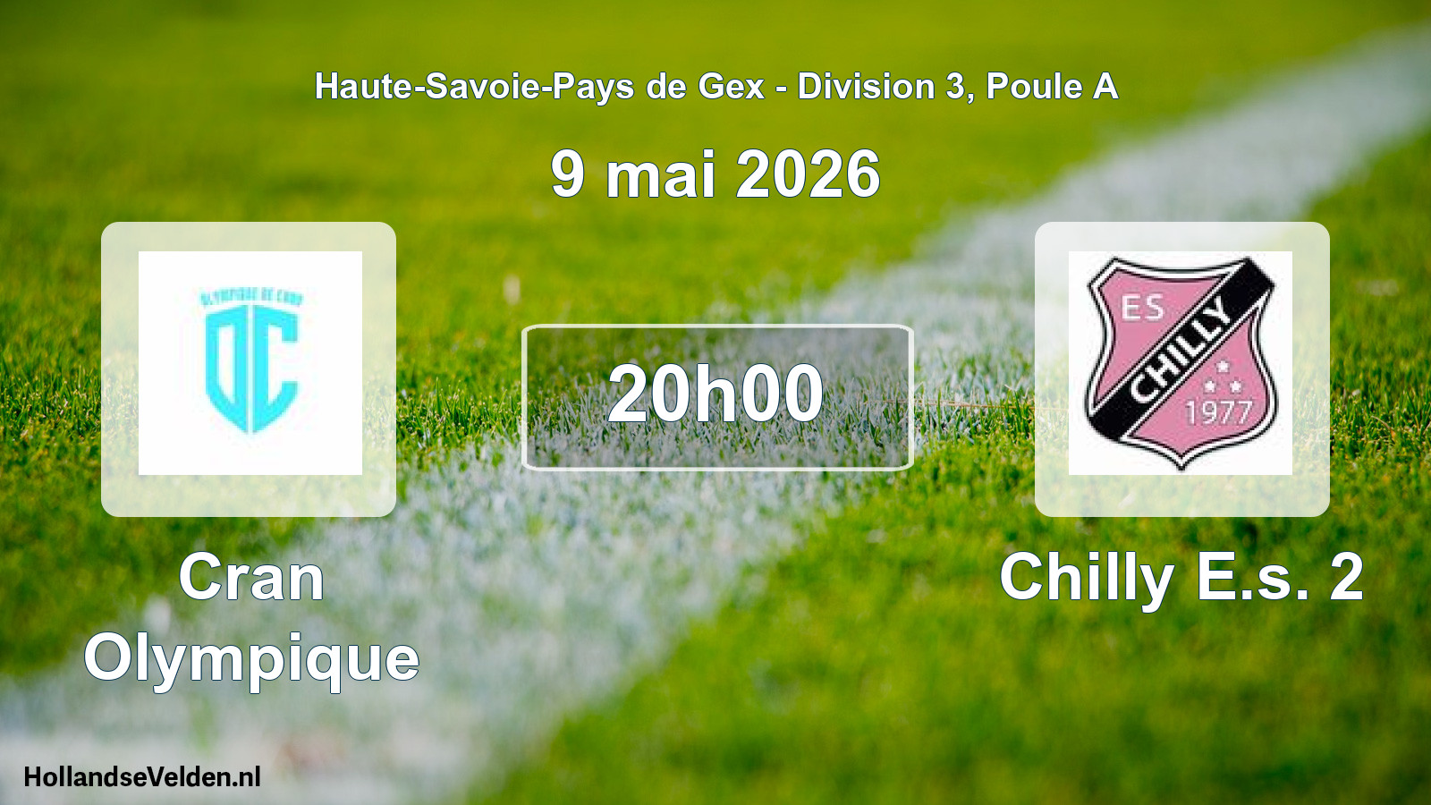 Geplande wedstrijd: Cran Olympique - Chilly E.s. 2 (9 mei 2026)
