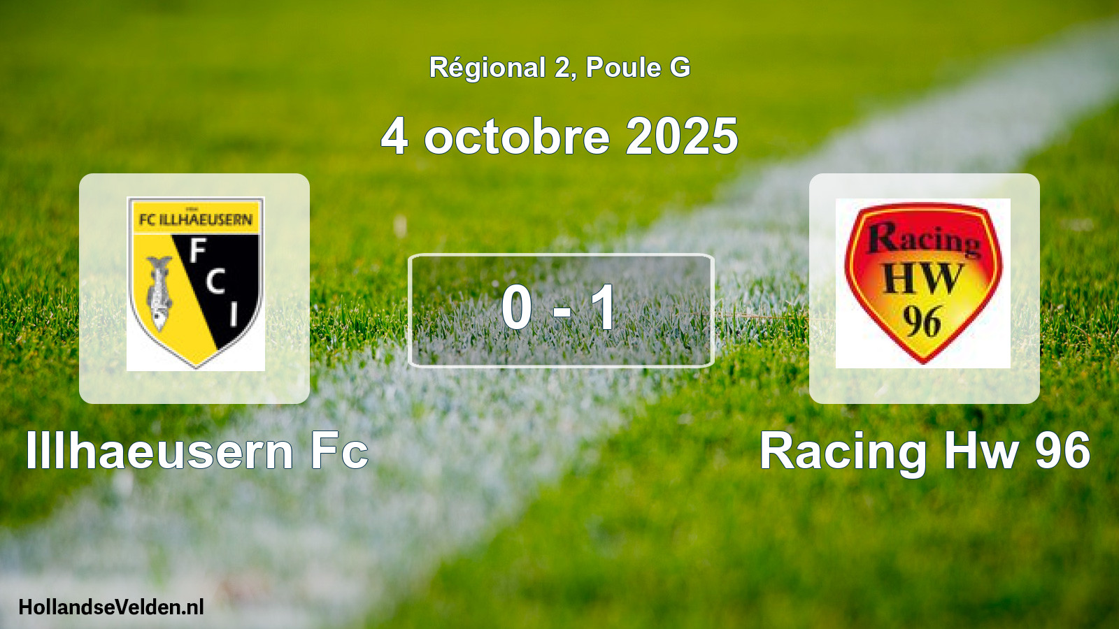 Gespeelde wedstrijd: Illhaeusern Fc - Racing Hw 96 0 - 1 (4 oktober 2025)