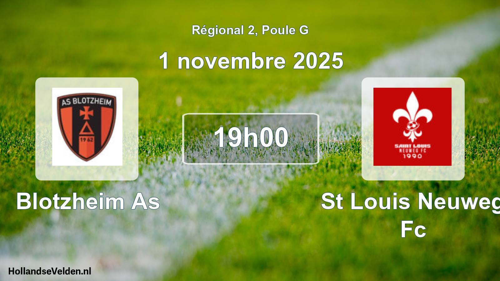 Geplande wedstrijd: Blotzheim As - St Louis Neuweg Fc (1 november 2025)