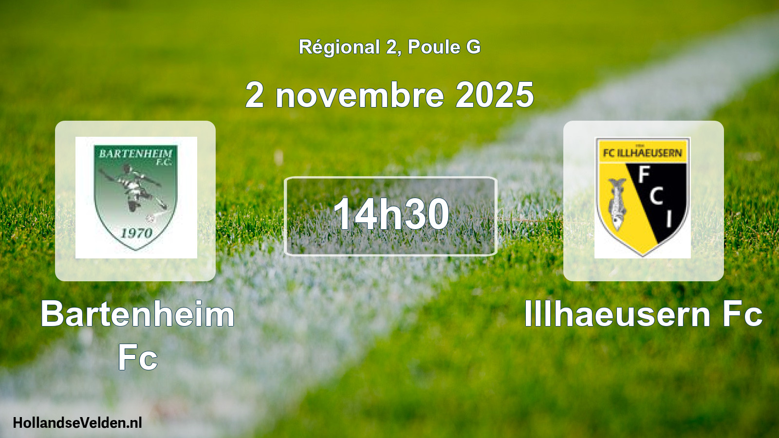 Geplande wedstrijd: Bartenheim Fc - Illhaeusern Fc (2 novembre 2025)