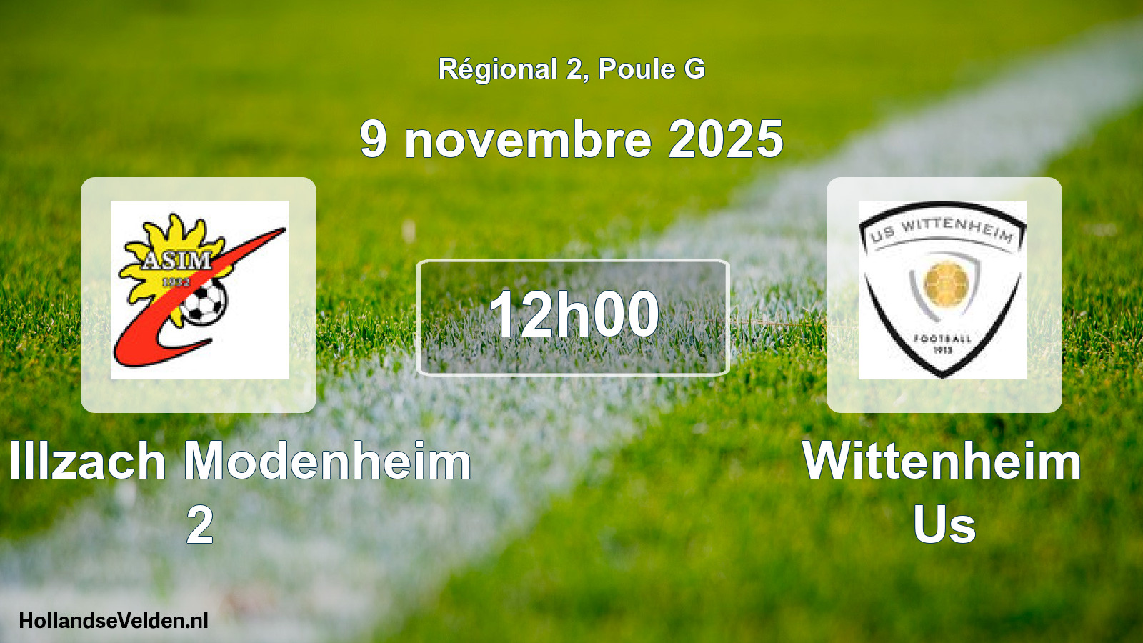 Scheduled Match: As Illzach Modenheim 2 - Wittenheim Us (9 November 2025)