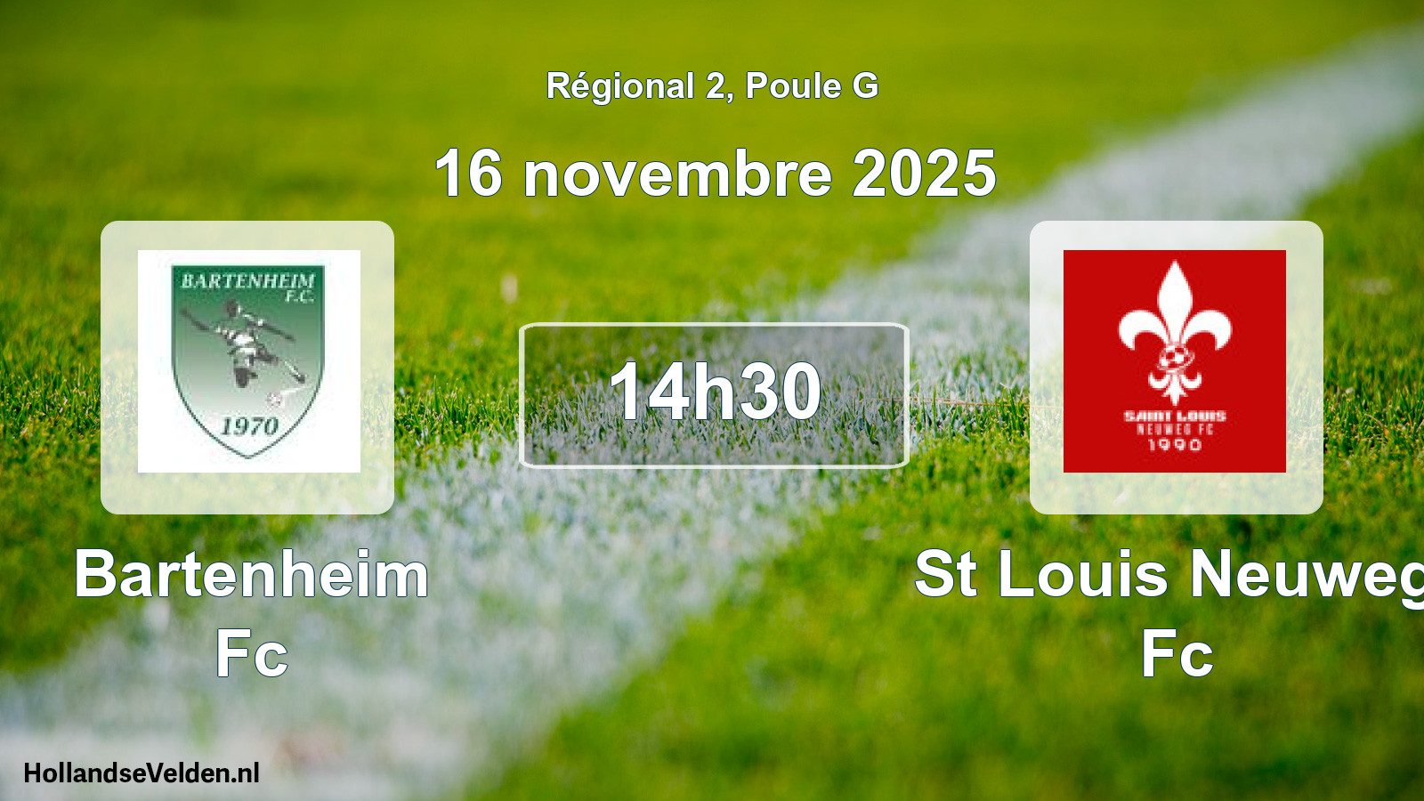 Scheduled Match: Bartenheim Fc - St Louis Neuweg Fc (16 November 2025)