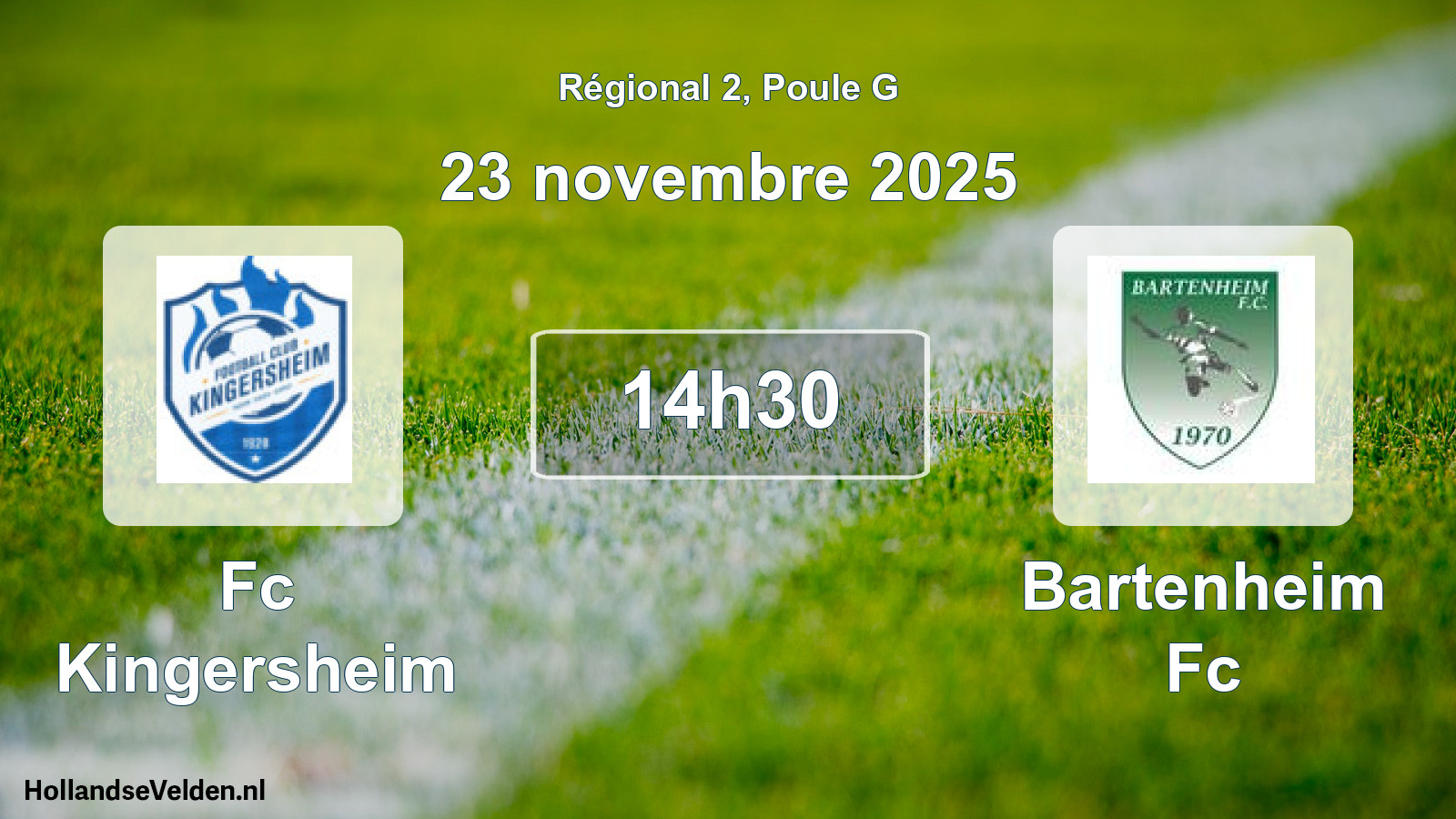 Geplande wedstrijd: Fc Kingersheim - Bartenheim Fc (23 november 2025)