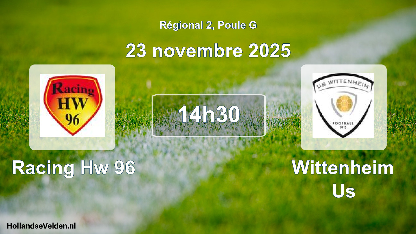 Geplande wedstrijd: Racing Hw 96 - Wittenheim Us (23 november 2025)