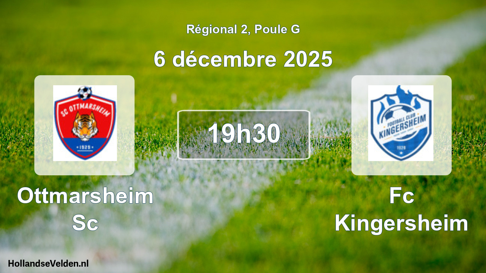 Geplande wedstrijd: Ottmarsheim Sc - Fc Kingersheim (6 december 2025)