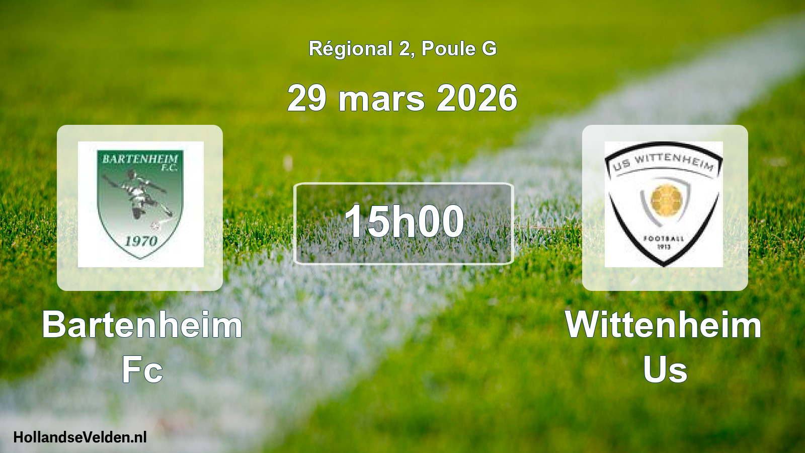 Scheduled Match: Bartenheim Fc - Wittenheim Us (29 March 2026)