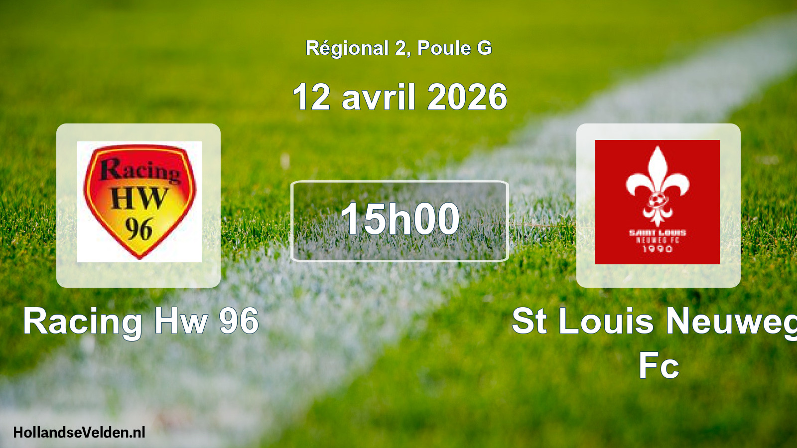 Scheduled Match: Racing Hw 96 - St Louis Neuweg Fc (12 April 2026)