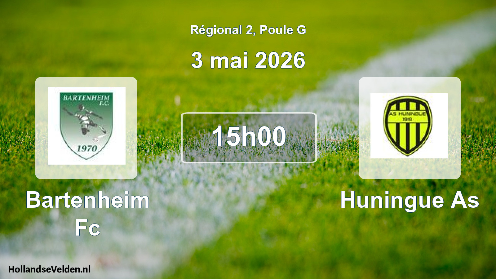 Scheduled Match: Bartenheim Fc - Huningue As (3 May 2026)
