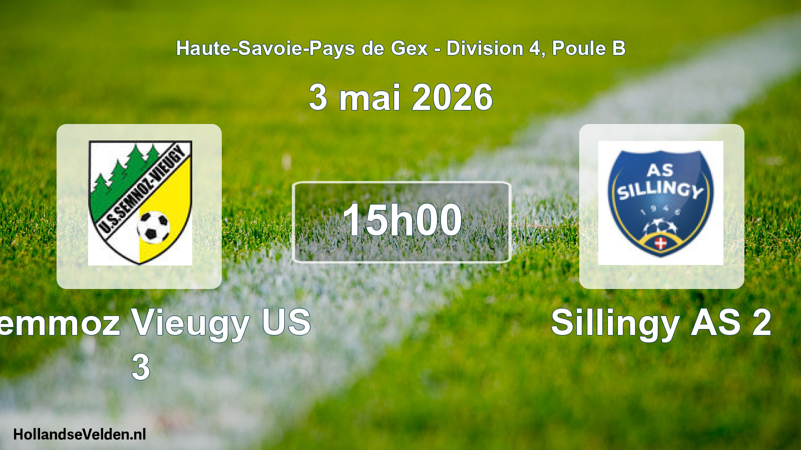 Scheduled Match: Semmoz Vieugy US 3 - Sillingy AS 2 (3 May 2026)