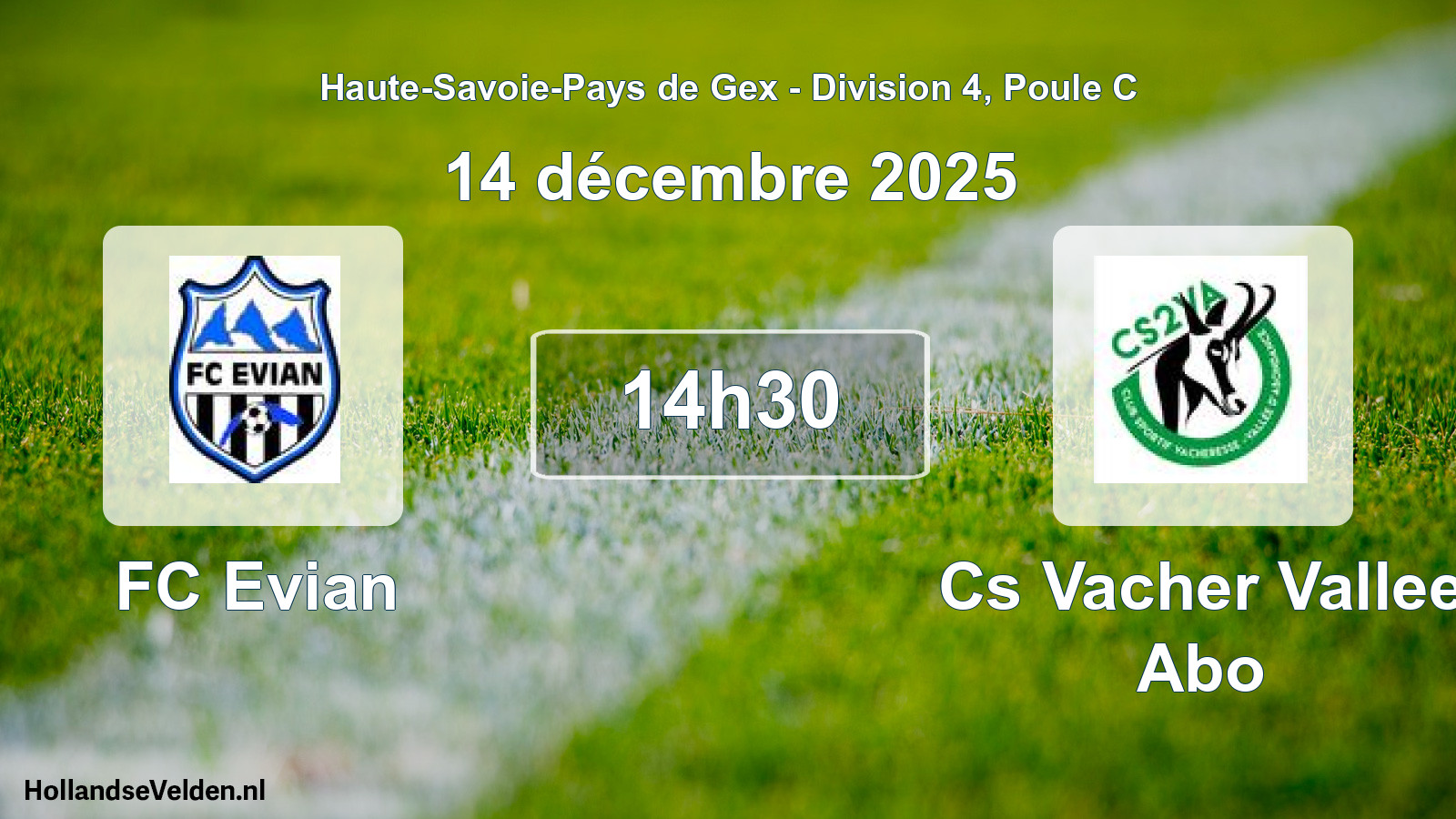 Scheduled Match: FC Evian - Cs Vacher Vallee Abo (14 December 2025)