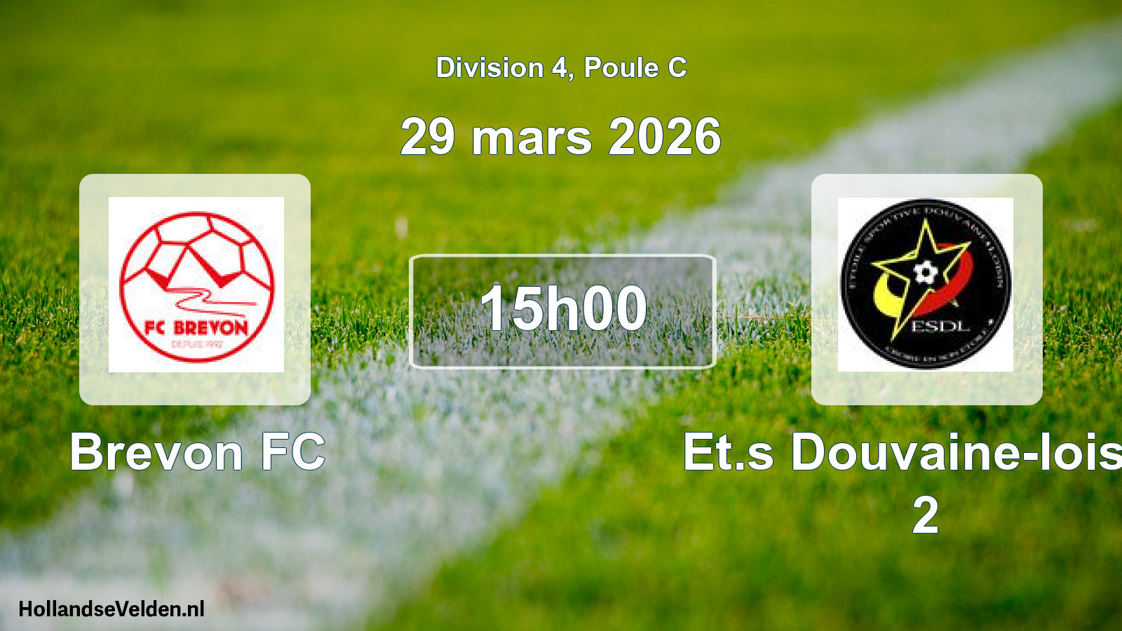 Match programmé: Brevon FC - Et.s Douvaine-loisin 2 (29 mars 2026)