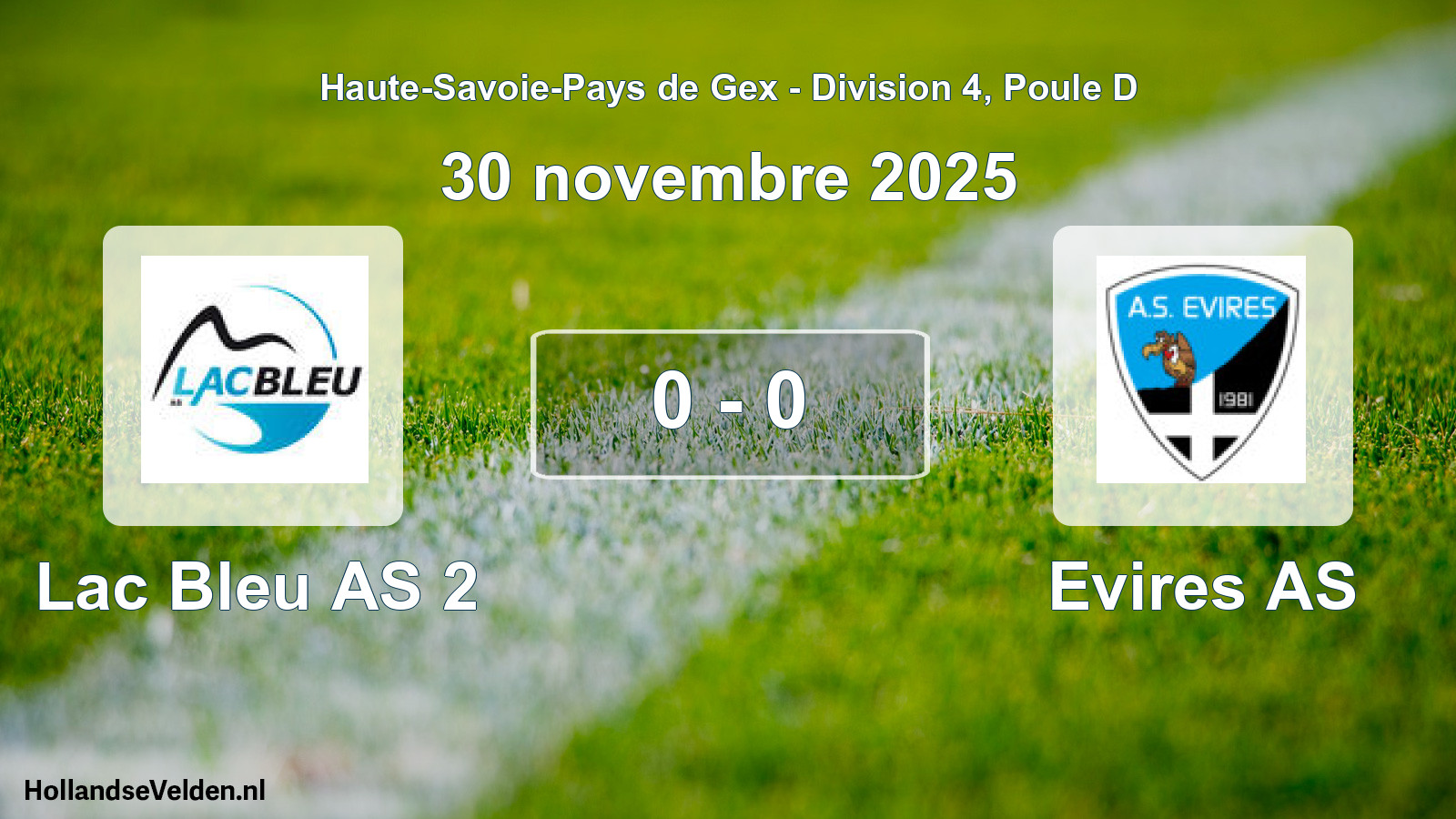 Gespeelde wedstrijd: Lac Bleu AS 2 - Evires AS 0 - 0 (30 november 2025)