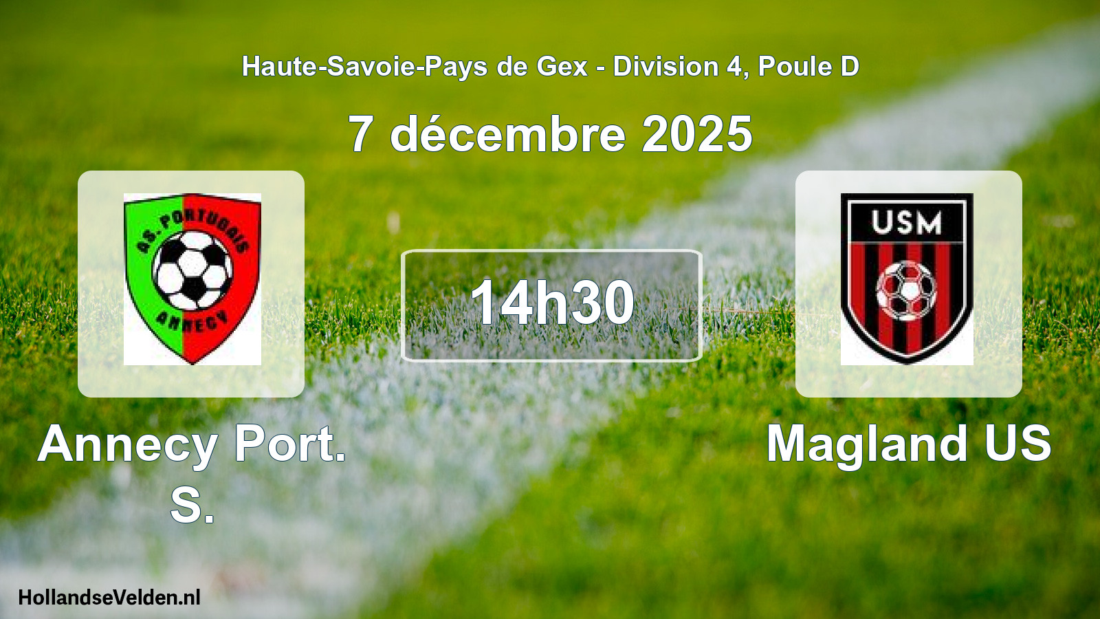 Geplande wedstrijd: Annecy Port. S. - Magland US (7 december 2025)