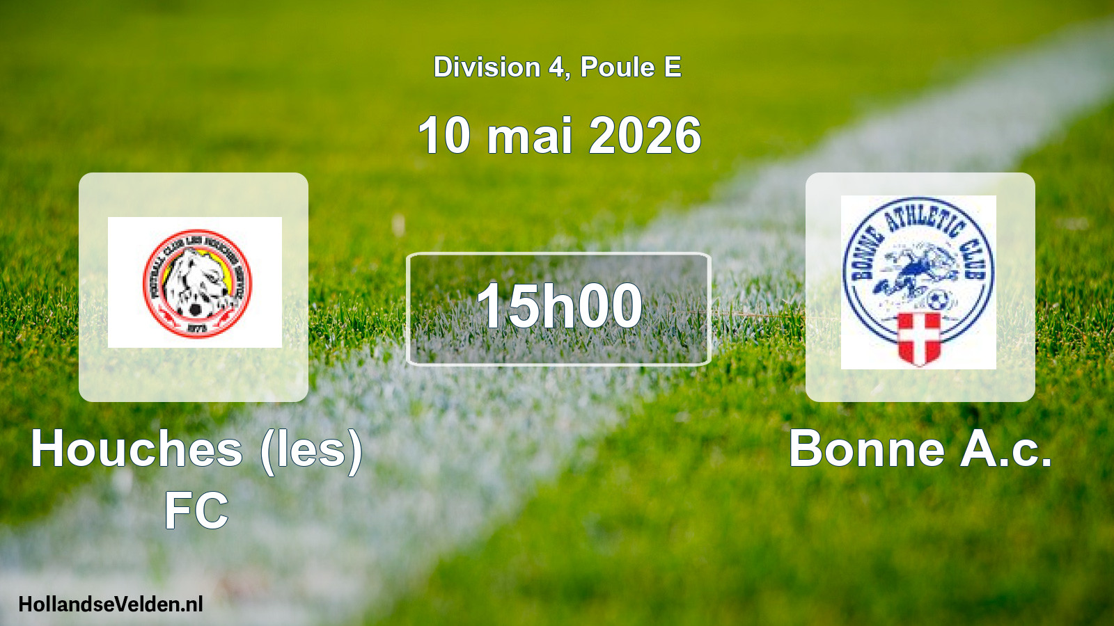 Geplande wedstrijd: Houches (les) FC - Bonne A.c. (10 mei 2026)