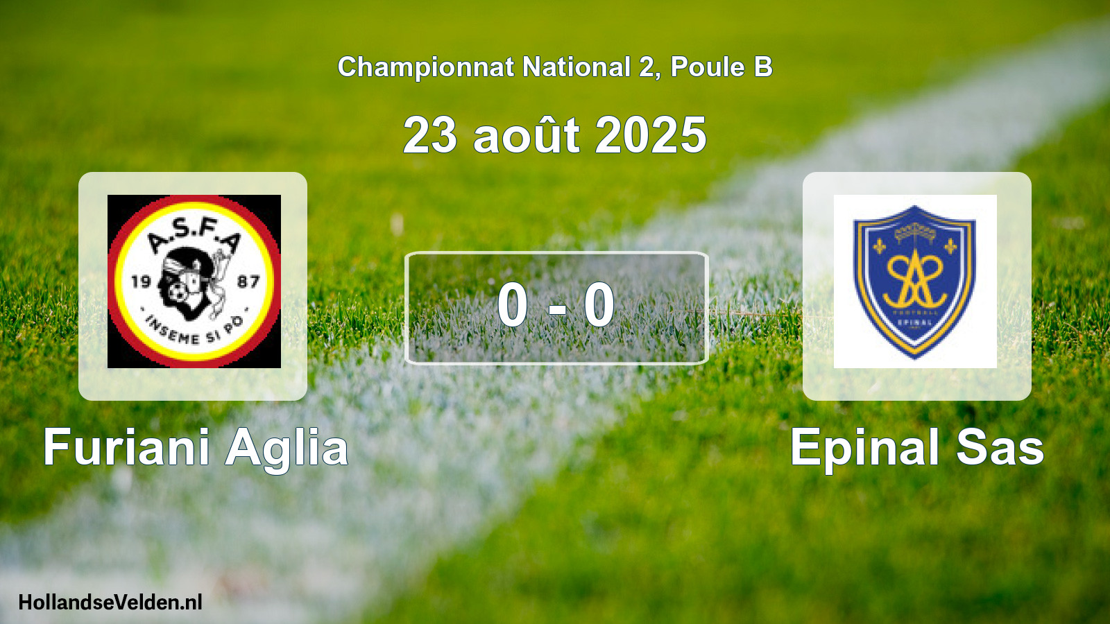 Gespeelde wedstrijd: Furiani Aglia - Epinal Sas 0 - 0 (23 août 2025)