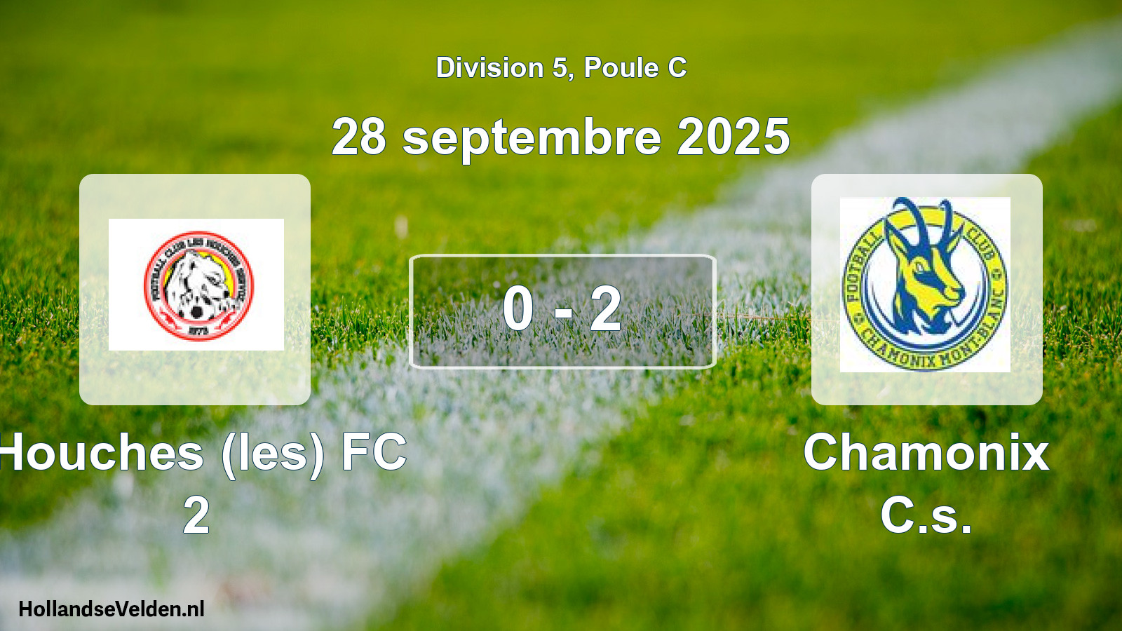 Gespeelde wedstrijd: Houches (les) FC 2 - Chamonix C.s. 0 - 2 (28 september 2025)