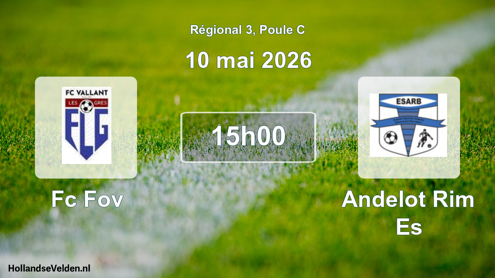Scheduled Match: Fc Fov - Andelot Rim Es (10 May 2026)