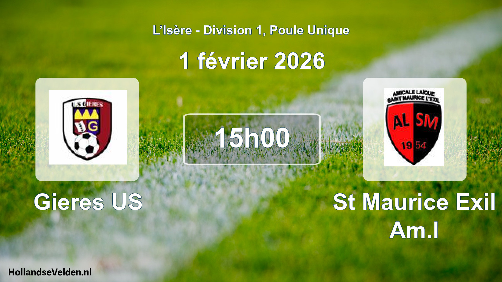 Scheduled Match: Gieres US - St Maurice Exil Am.l (1 February 2026)