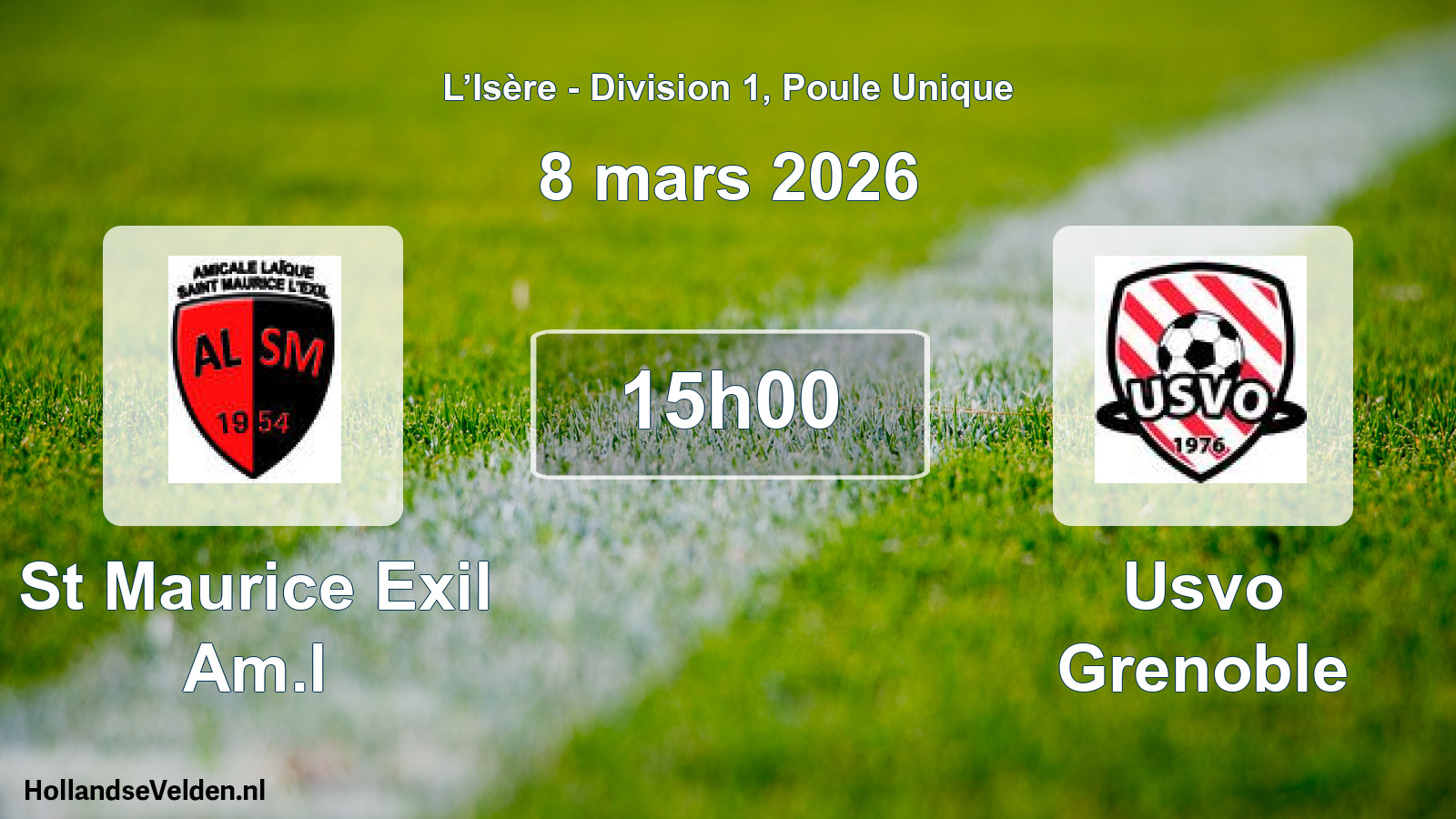 Scheduled Match: St Maurice Exil Am.l - Usvo Grenoble (8 March 2026)