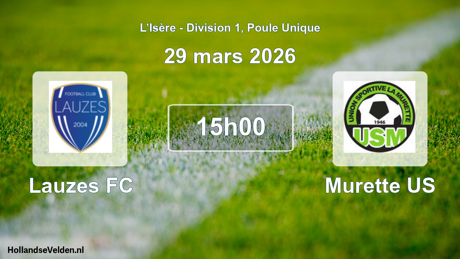 Match programmé: Lauzes FC - Murette US (29 mars 2026)