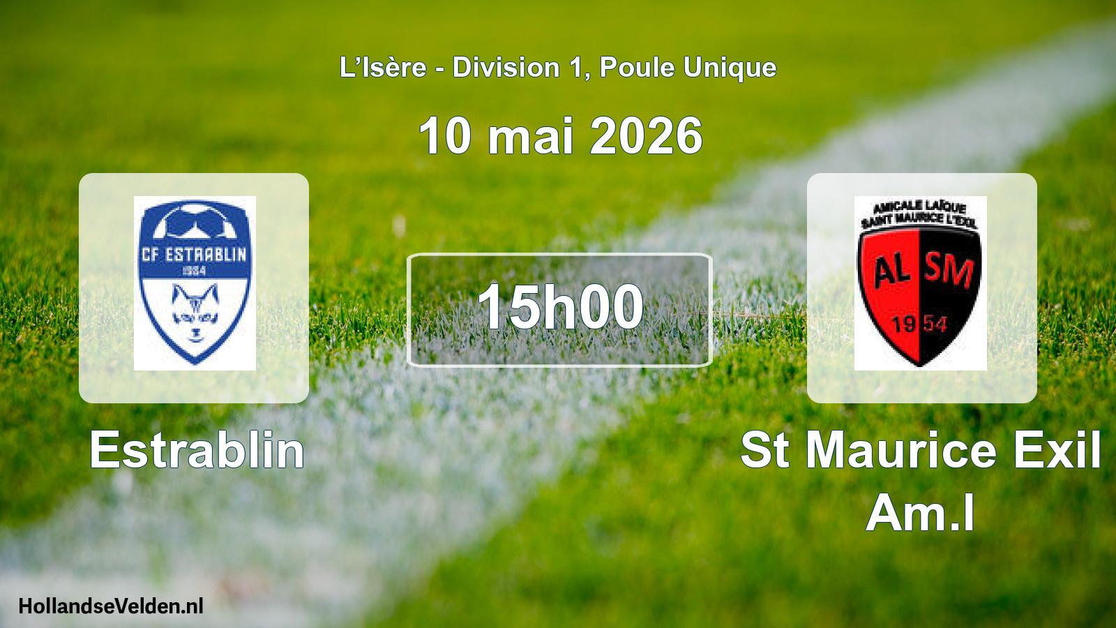 Scheduled Match: Estrablin - St Maurice Exil Am.l (10 May 2026)