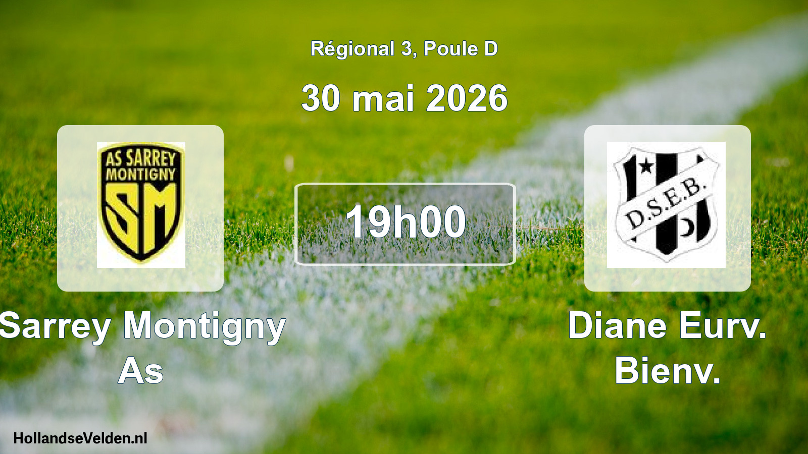 Scheduled Match: Sarrey Montigny As - Diane Eurv. Bienv. (30 May 2026)