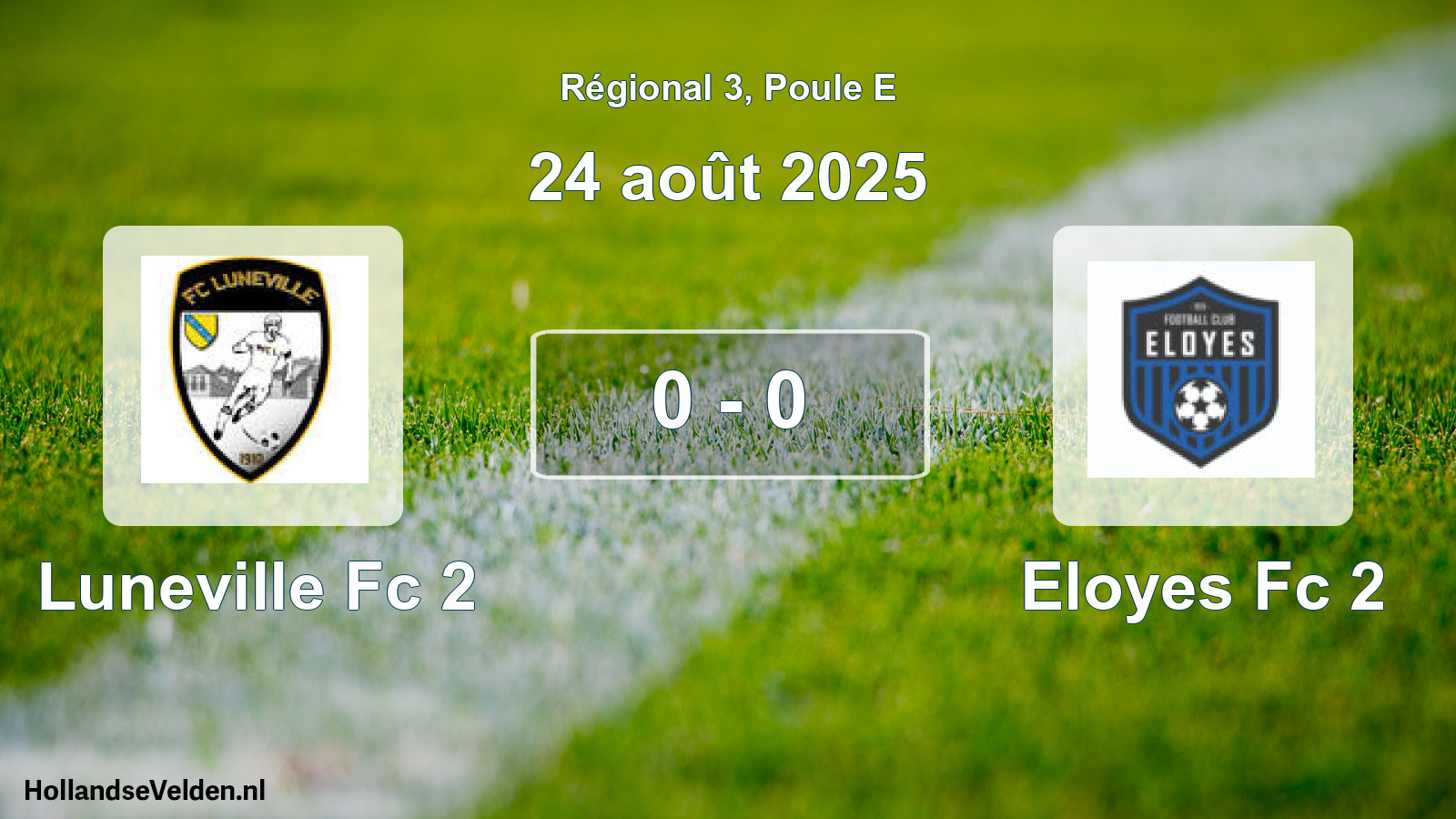 Total number of matches played: Luneville Fc 2 - Eloyes Fc 2 0 - 0 (24 August 2025)
