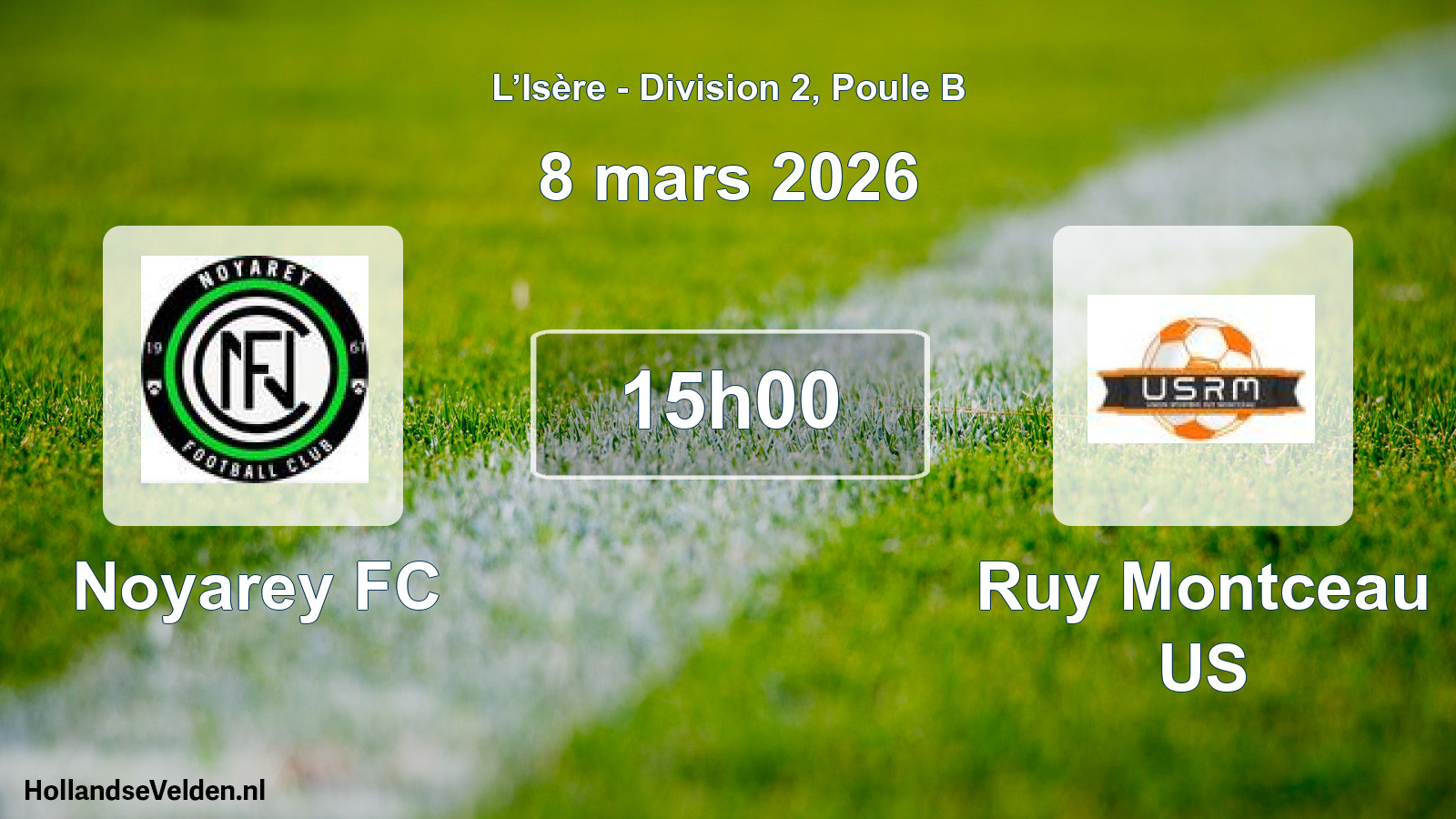 Geplande wedstrijd: Noyarey FC - Ruy Montceau US (8 maart 2026)
