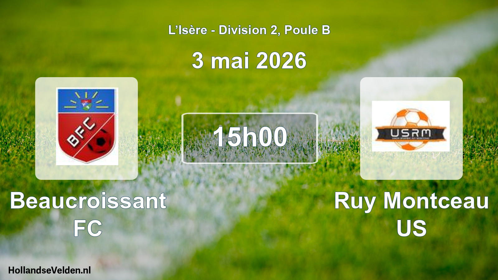 Geplande wedstrijd: Beaucroissant FC - Ruy Montceau US (3 mei 2026)